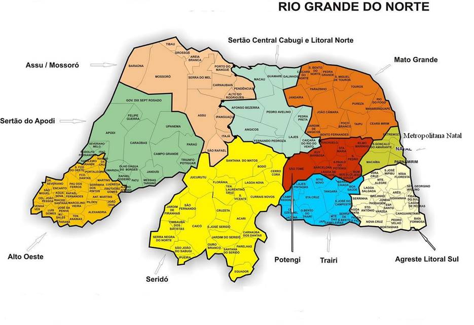 mapa rio grande do norte