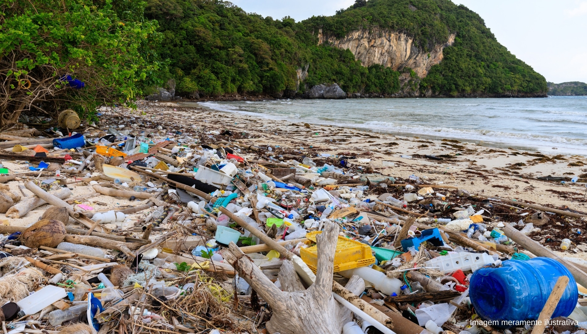poluição por plastico