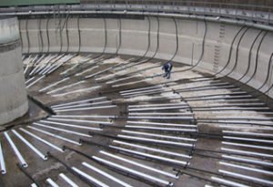 Difusor de Bolhas Ultrafinas AEROSTRIP® - Instalações em Tanques Circulares