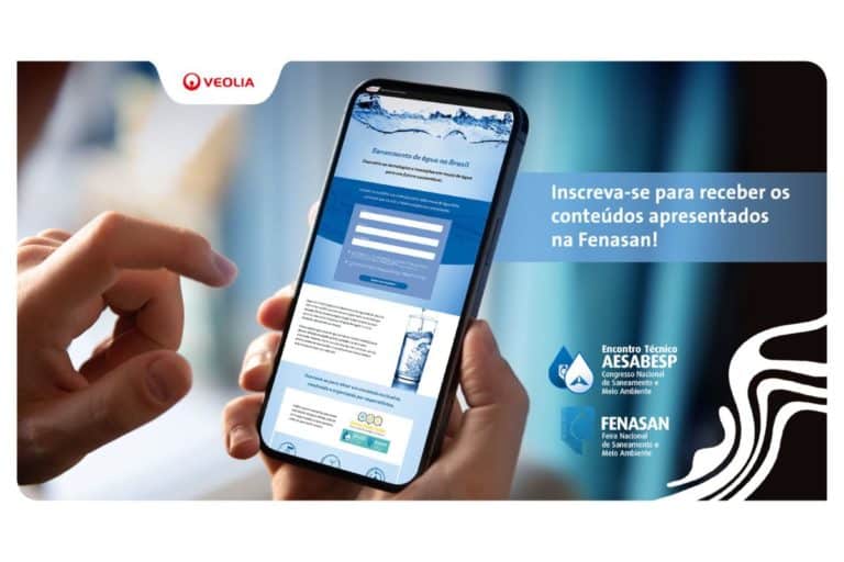 Veolia estará na Fenasan apresentando novas abordagens e soluções tecnológicas para o futuro do saneamento básico no Brasil